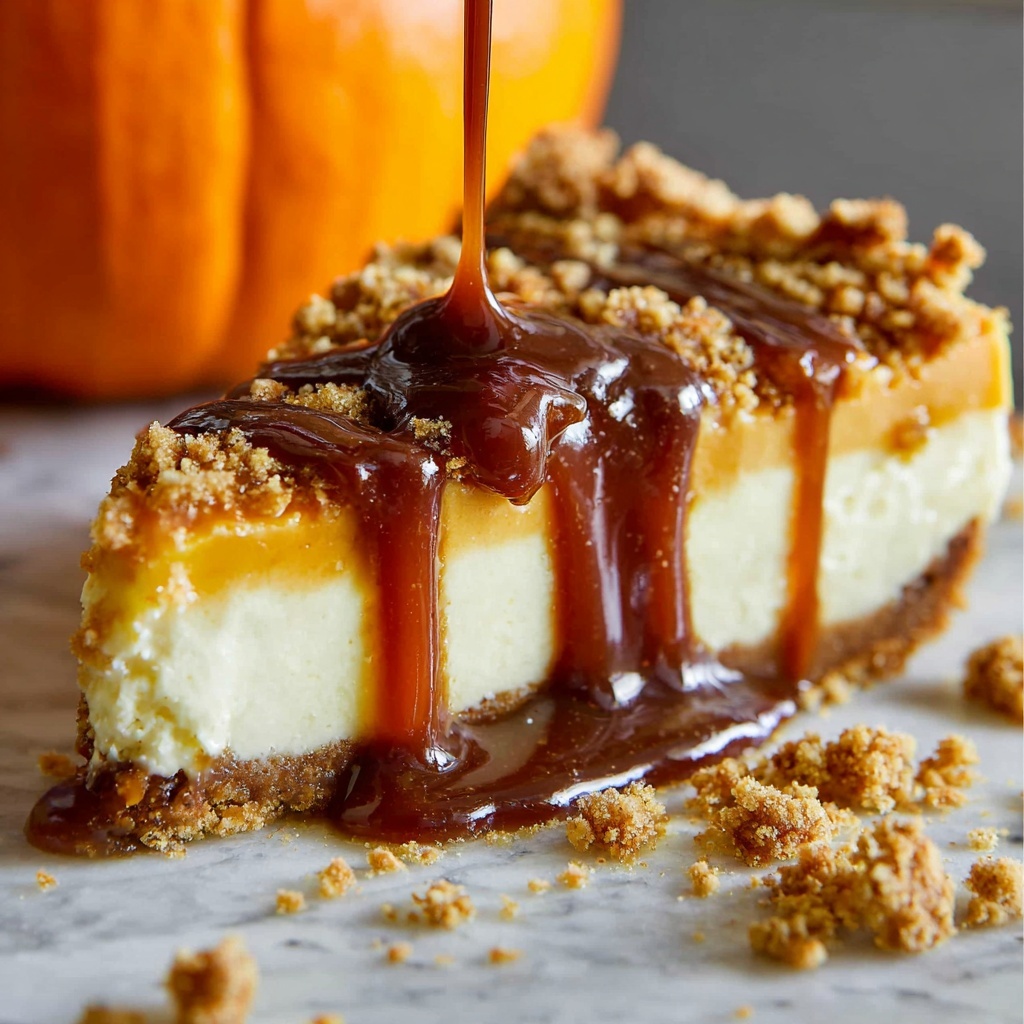 Double Layer Pumpkin Cheesecake Recipe - Recipe Image