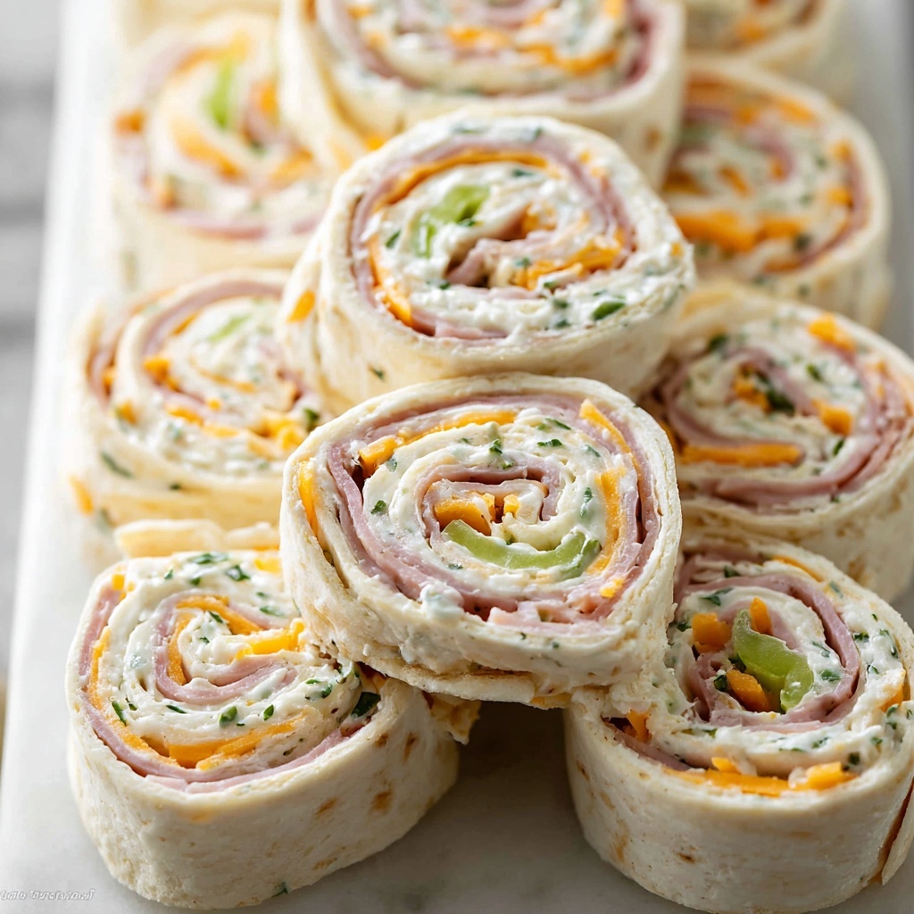 Ham and Cheese Tortilla Roll Ups Recipe - Recipe Image