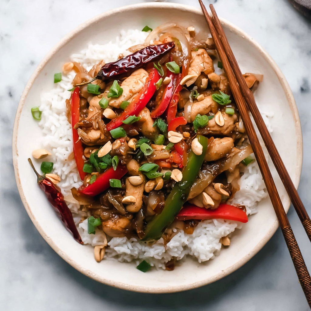 Spicy Szechuan Chicken with Peanuts and Vegetables Recipe - Recipe Image