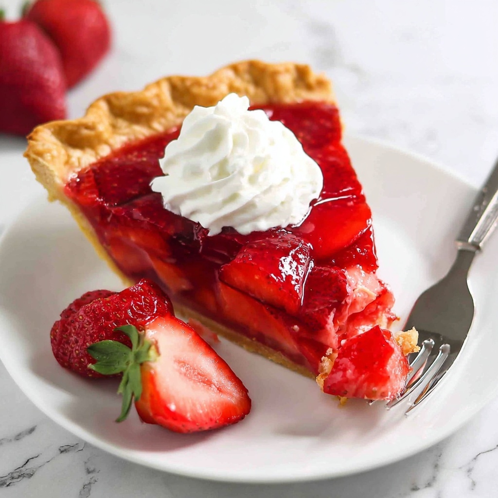 Strawberry Jello Pie Recipe - Recipe Image