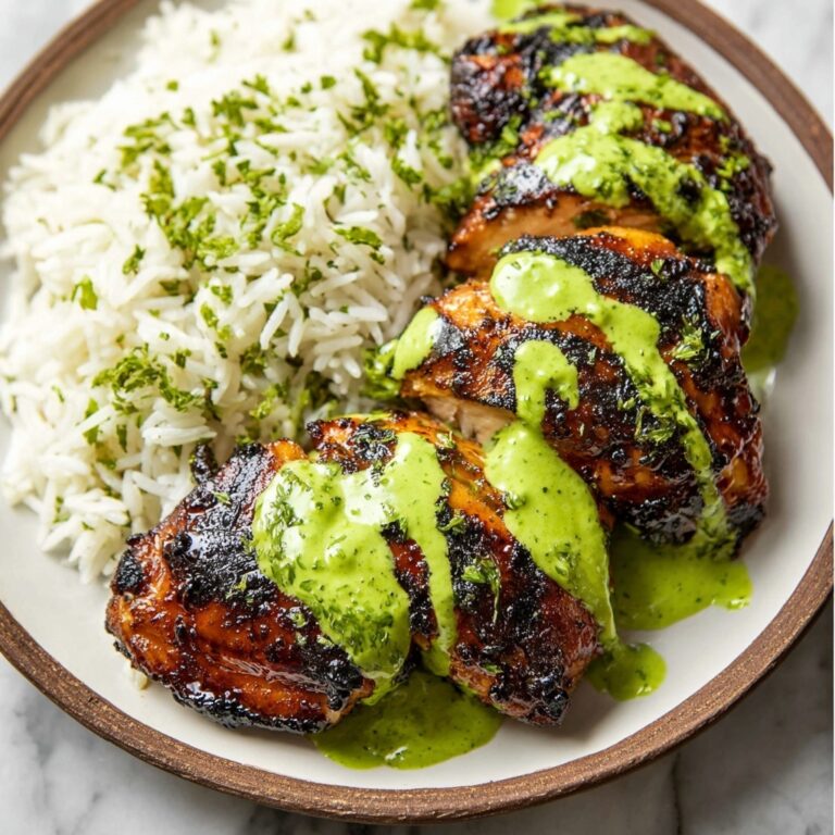 Peruvian Chicken with Green Sauce Recipe