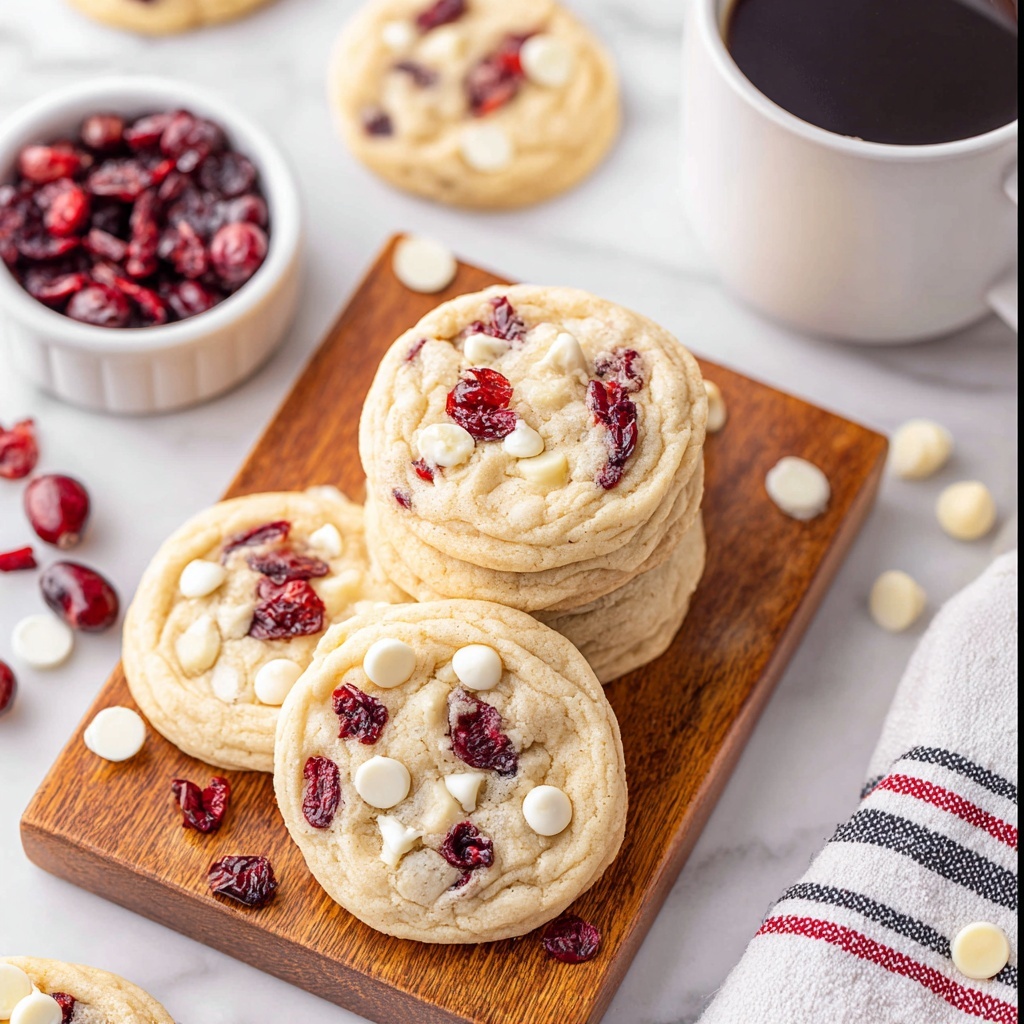 White Chocolate Cranberry Cookies Recipe - Recipe Image