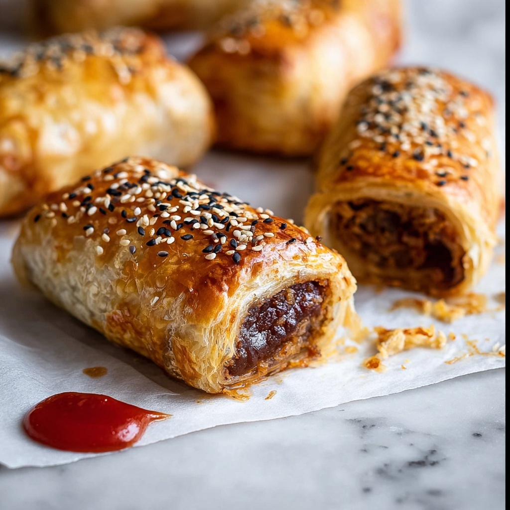 B85 Beef Sausage Rolls with Jalapeño and Cheese Recipe - Recipe Image