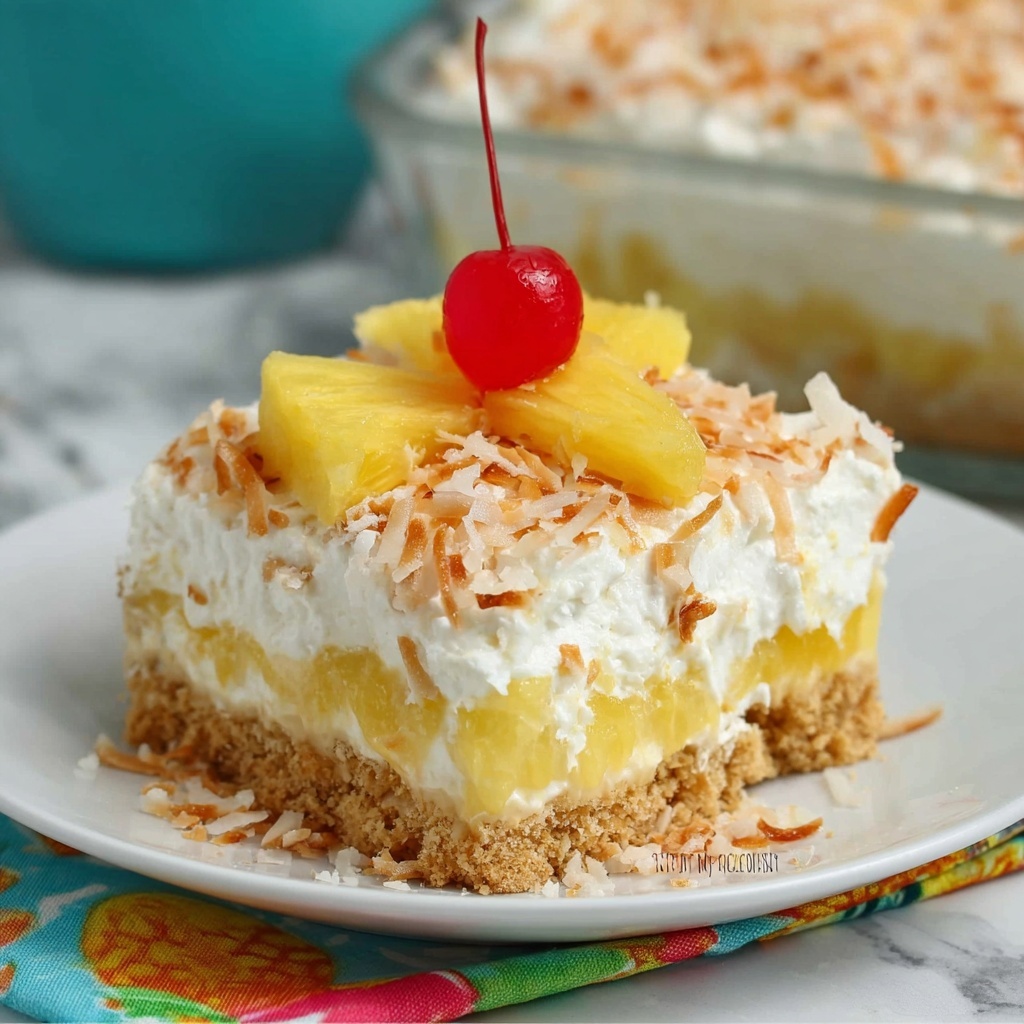 No-Bake Pineapple Dream Dessert Recipe - Recipe Image