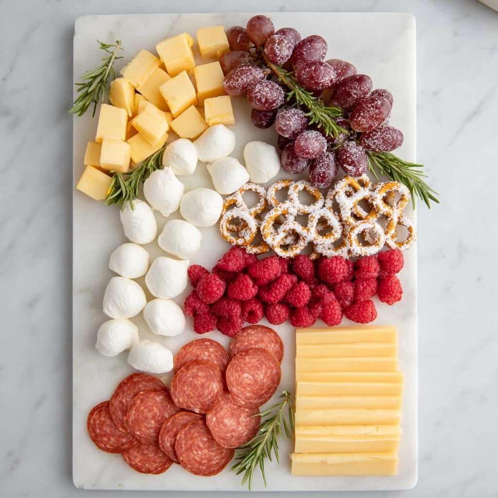 Candy Cane Charcuterie Board Recipe - Recipe Image