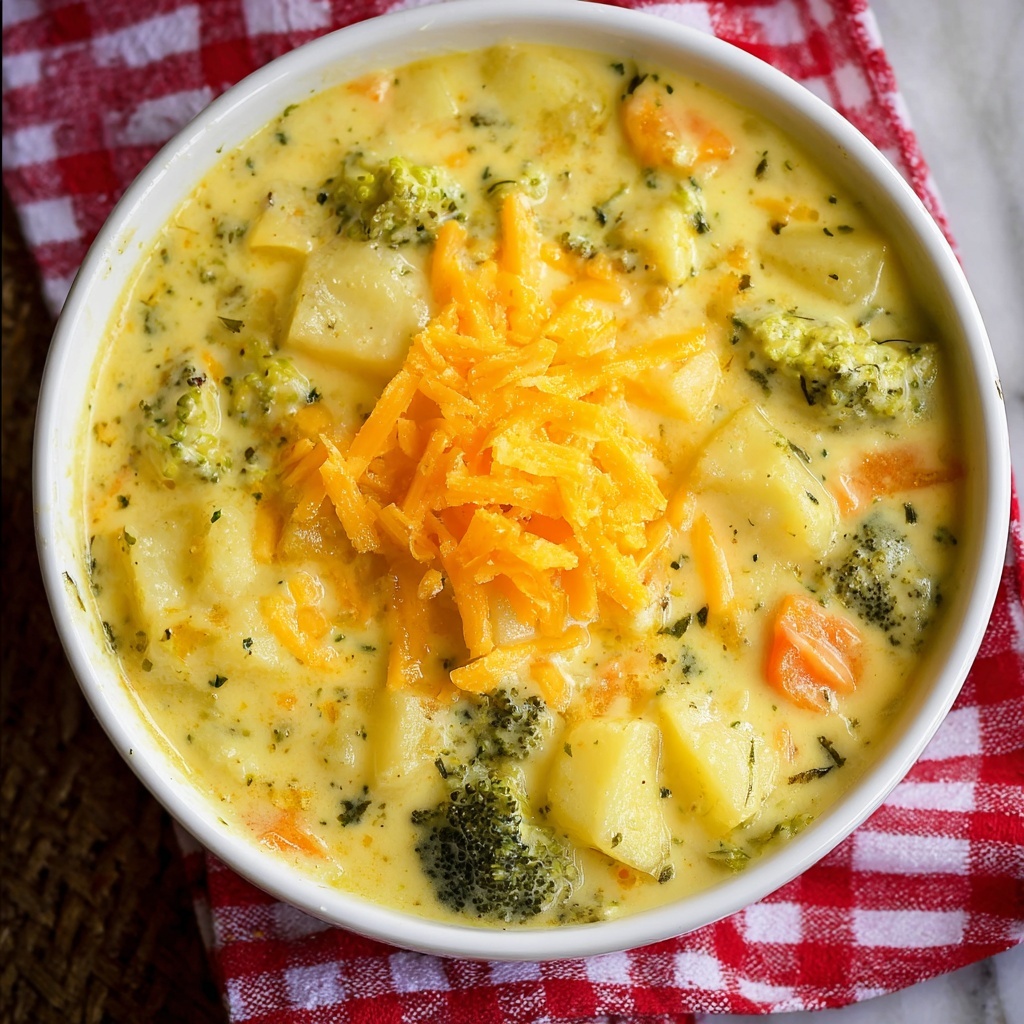 Creamy Broccoli and Potato Soup Recipe - Recipe Image