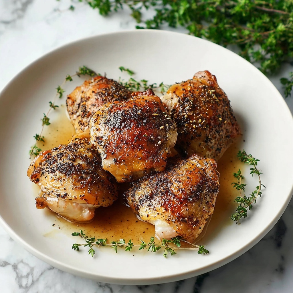 Crispy Baked Chicken Thighs Recipe - Recipe Image