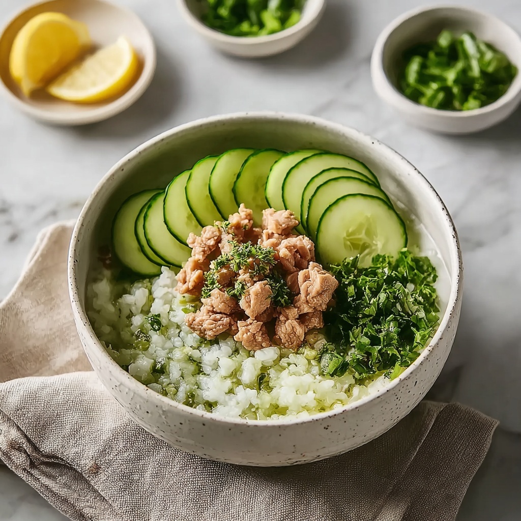 Refreshing Tuna Cucumber Salad: Your Quick, Healthy Summer Meal Recipe - Recipe Image