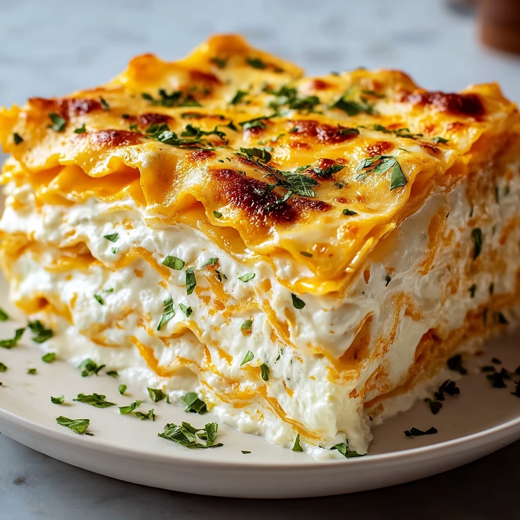 Cheesy Buffalo Ranch Chicken Lasagna Recipe - Recipe Image