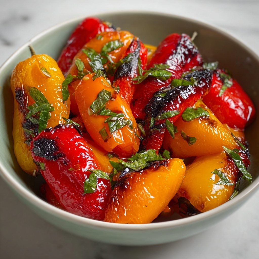 Roasted Mini Sweet Peppers with Garlic, Onion, and Smoked Paprika Recipe - Recipe Image