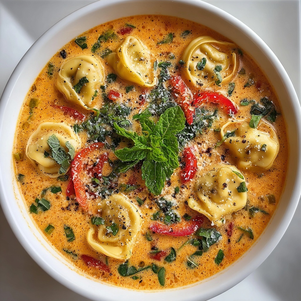 Creamy Cajun Tortellini Soup Recipe - Recipe Image