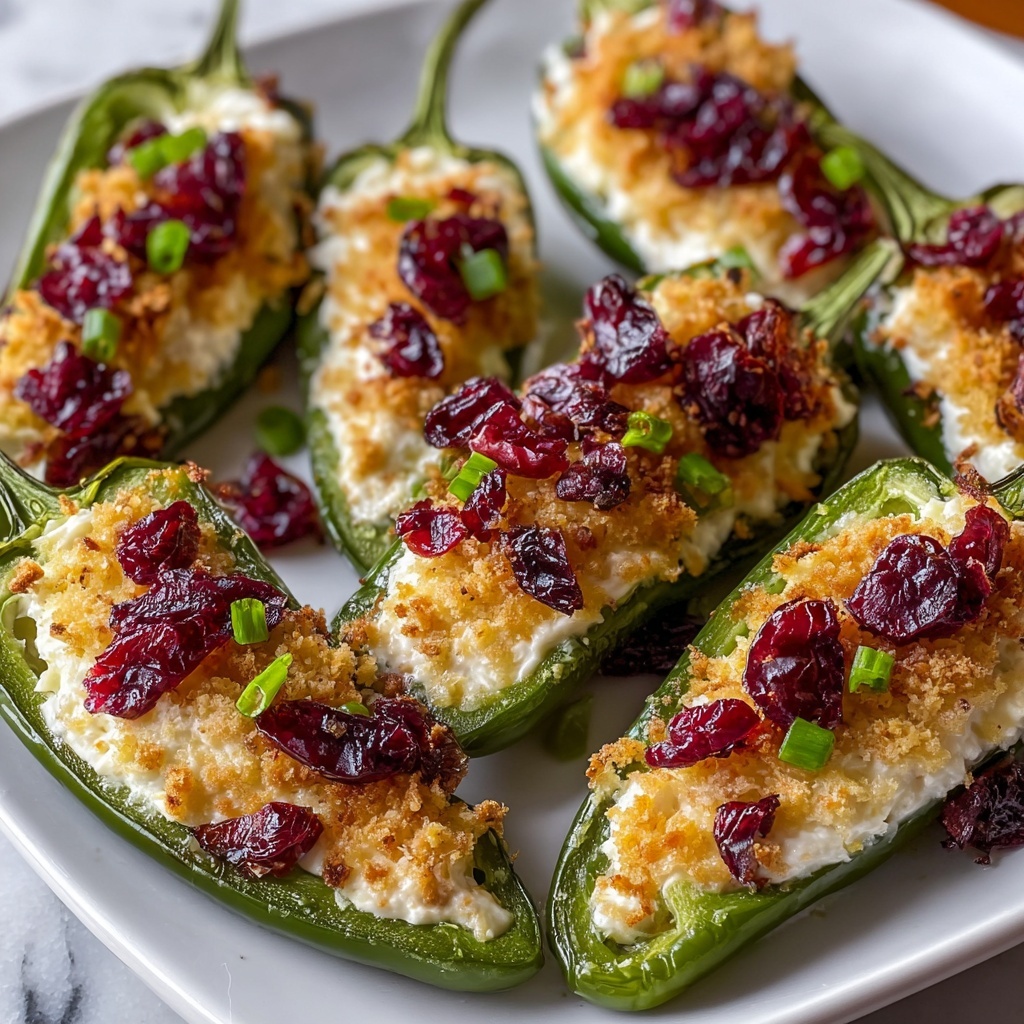 Cranberry Brie Jalapeño Poppers Recipe - Recipe Image