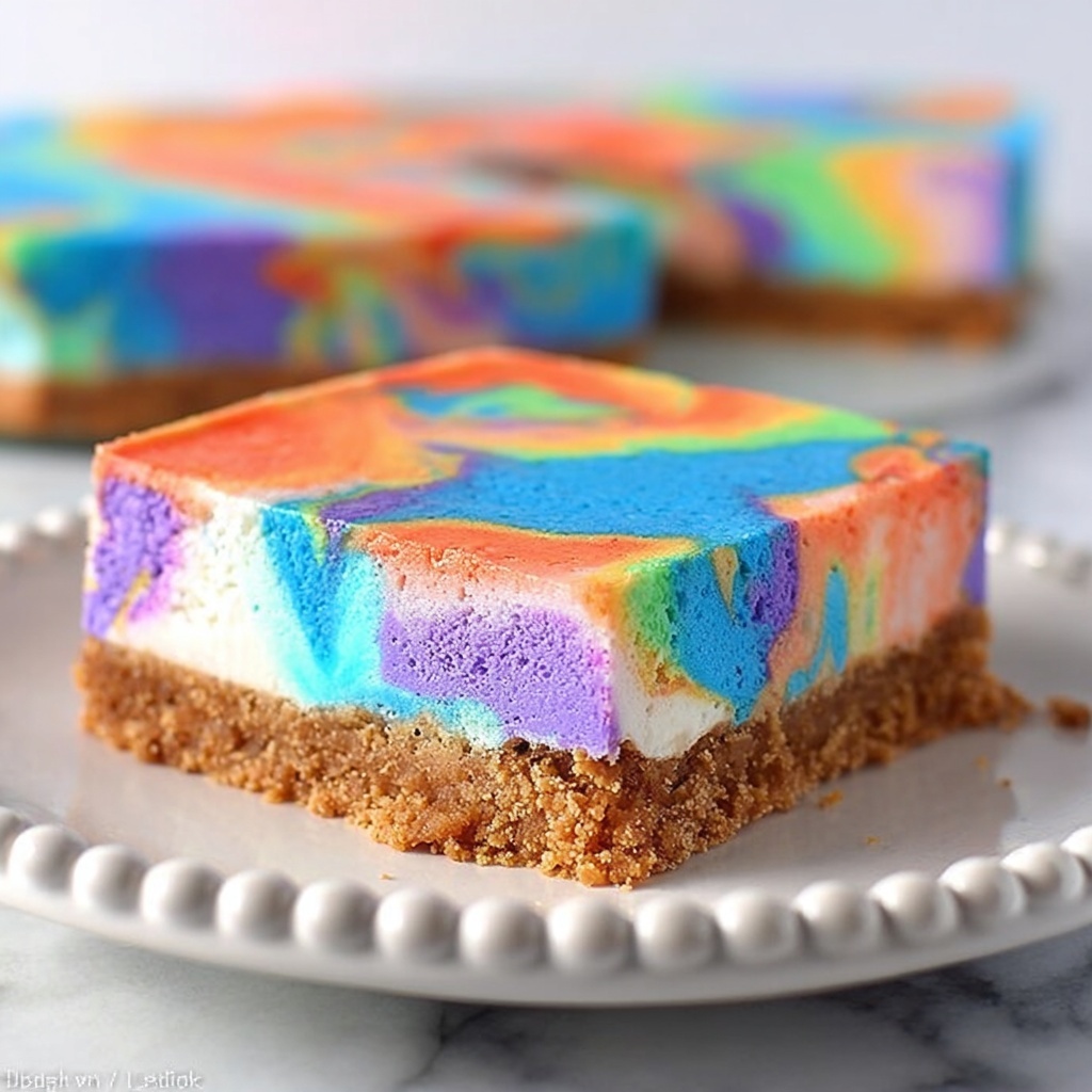 Tie Dye Cheesecake Recipe - Recipe Image