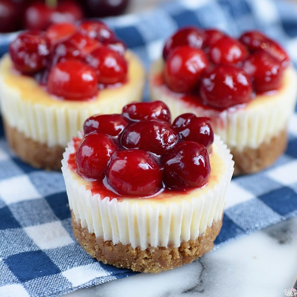 Cherry Cheesecake Cupcakes Recipe - Recipe Image