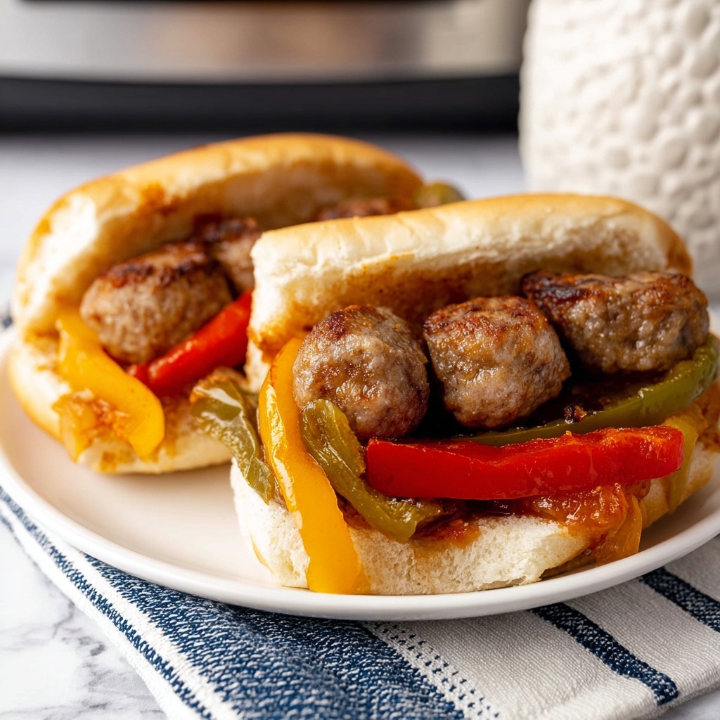 Slow Cooker Sausage and Peppers Recipe - Recipe Image