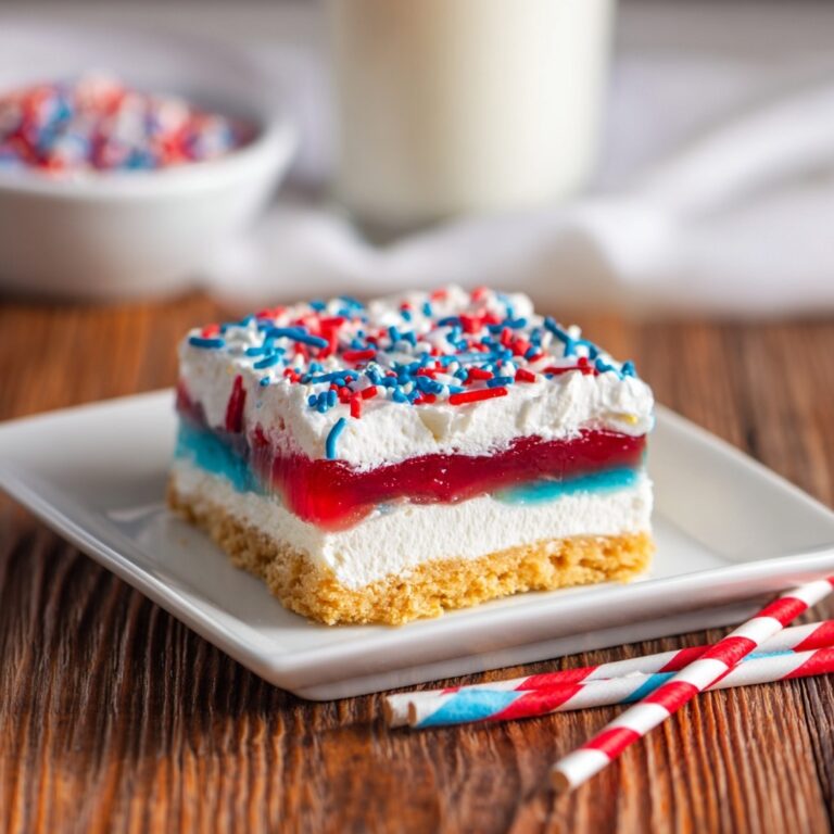 Red, White, and Blue Jello Lush Recipe