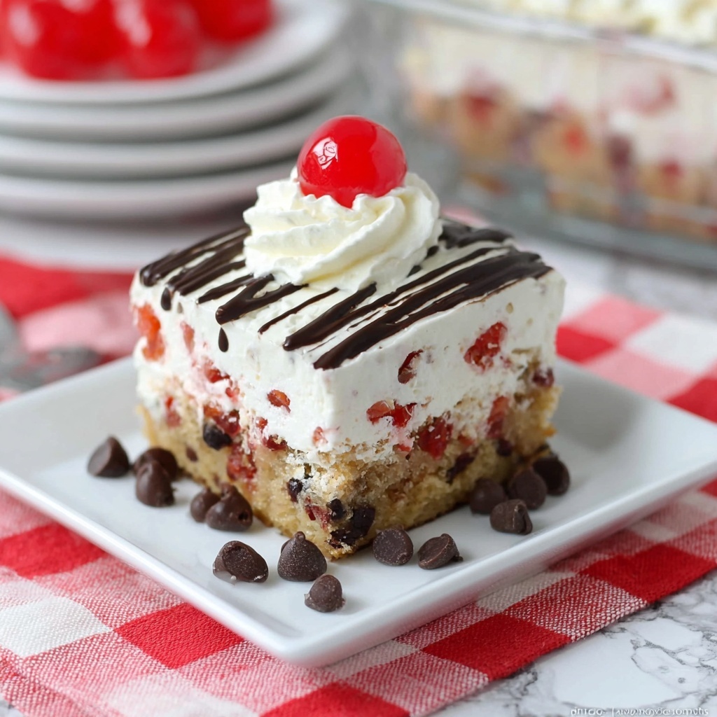 Cherry Garcia Sheet Cake Recipe - Recipe Image