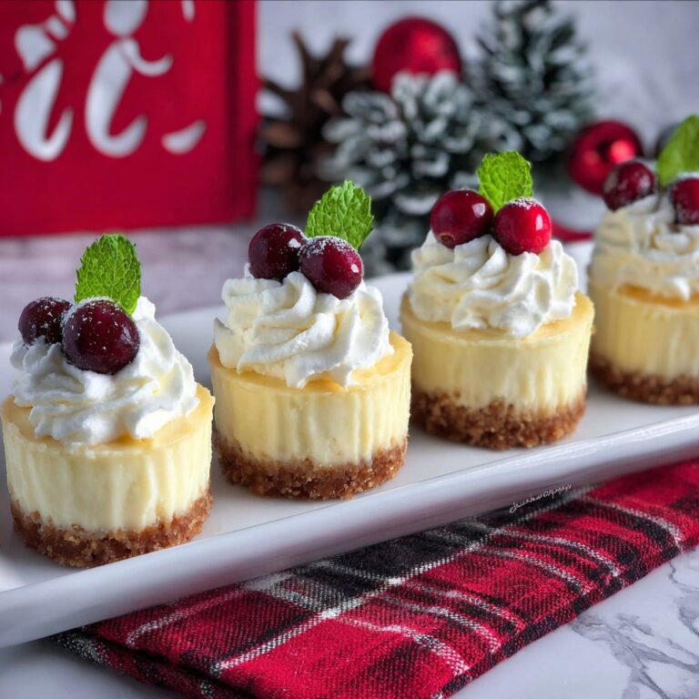 Mini Cranberry White Chocolate Cheesecake Cupcakes Recipe