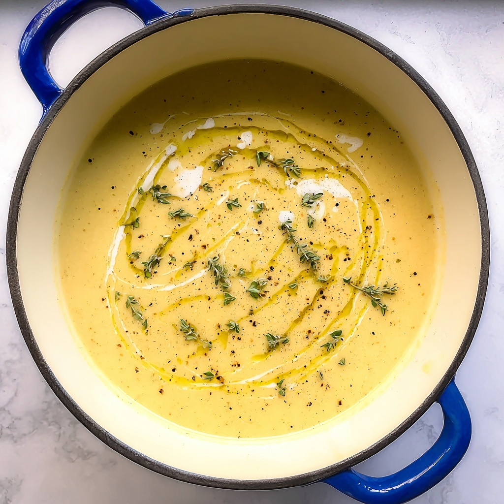 Creamy Potato Leek Soup with Fresh Herbs Recipe - Recipe Image