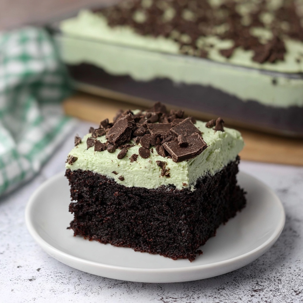 Andes Mint Poke Cake Recipe - Recipe Image