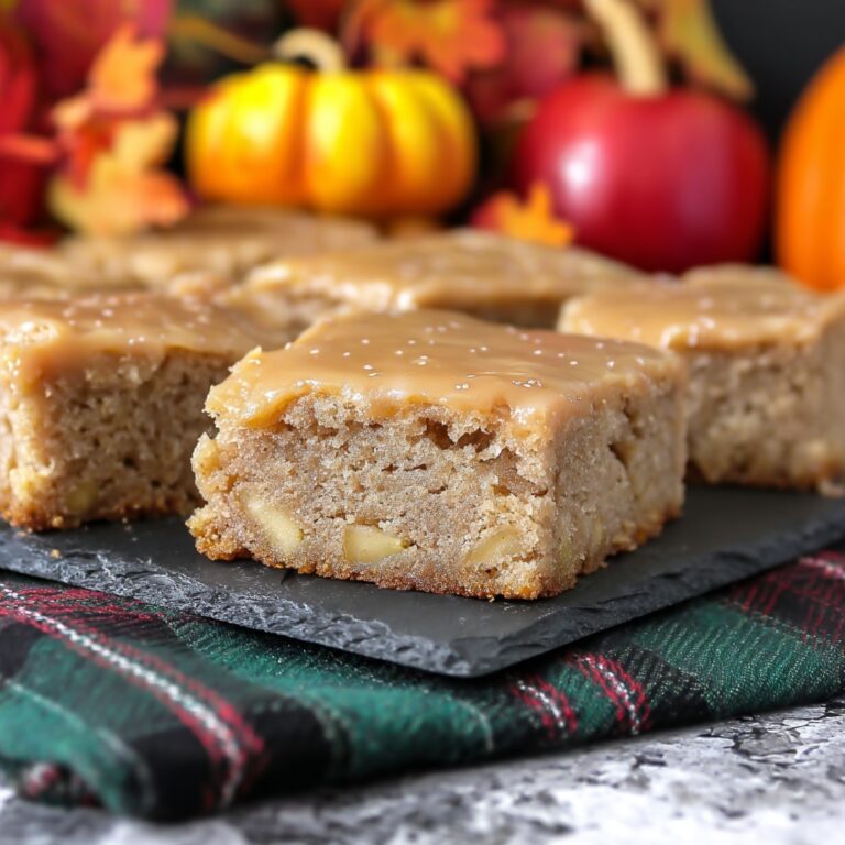 Apple Brownies with Maple Glaze Recipe