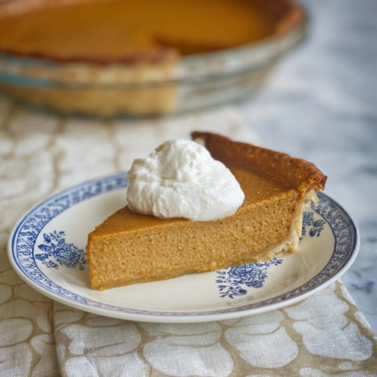 Crustless Pumpkin Pie Recipe