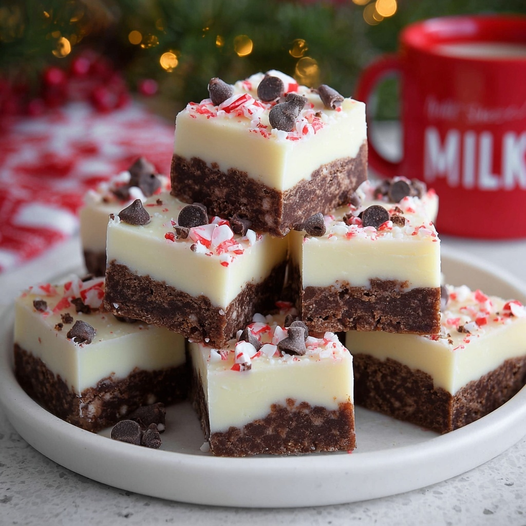Peppermint Bark Fudge Recipe - Recipe Image