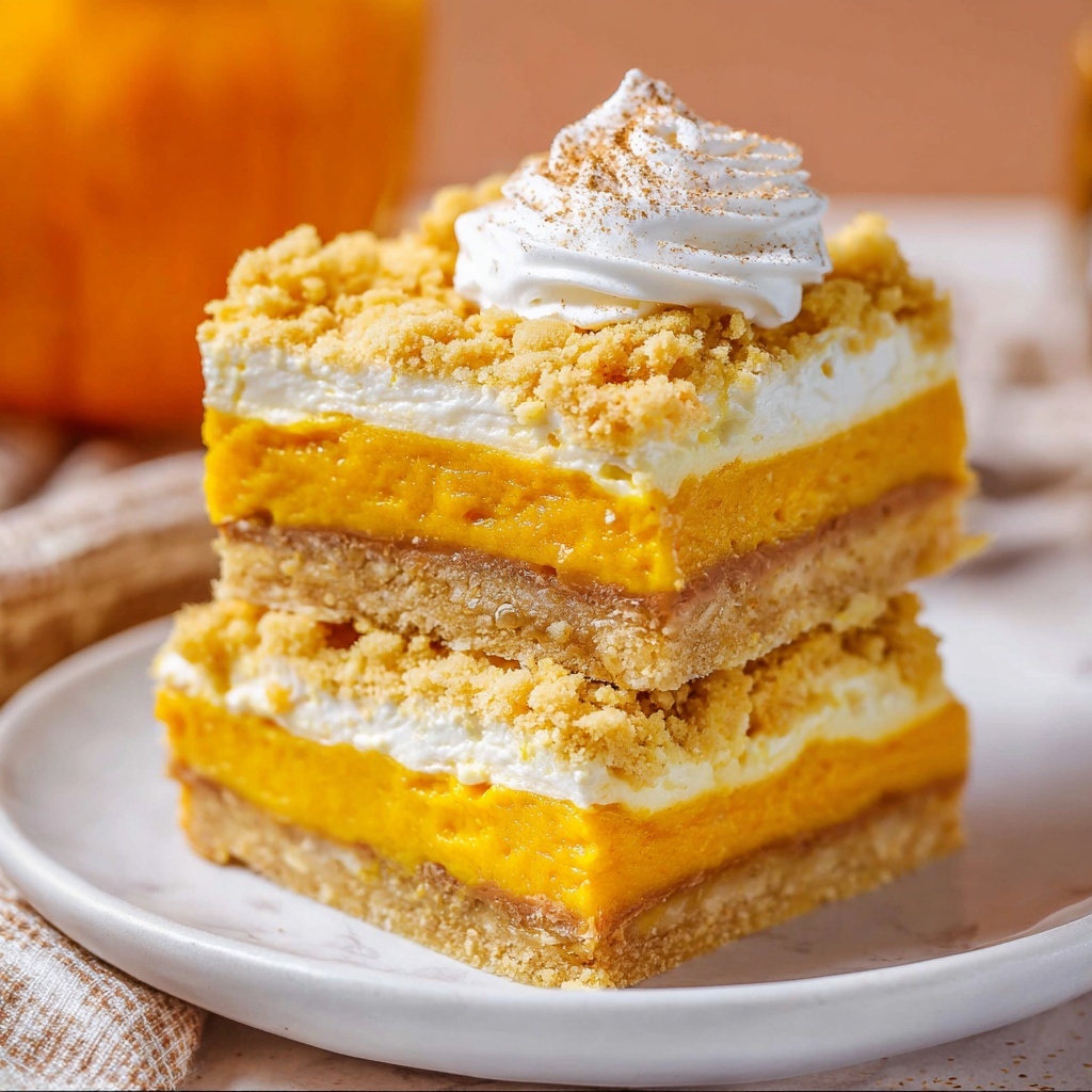 Pumpkin Cheesecake Bars Recipe - Recipe Image