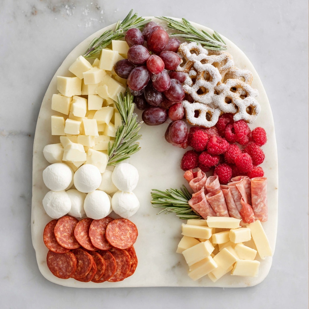 Candy Cane Charcuterie Board Recipe - Recipe Image