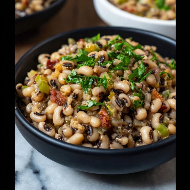 Hoppin’ John with Black-Eyed Peas, Rice, and Crispy Bacon Recipe