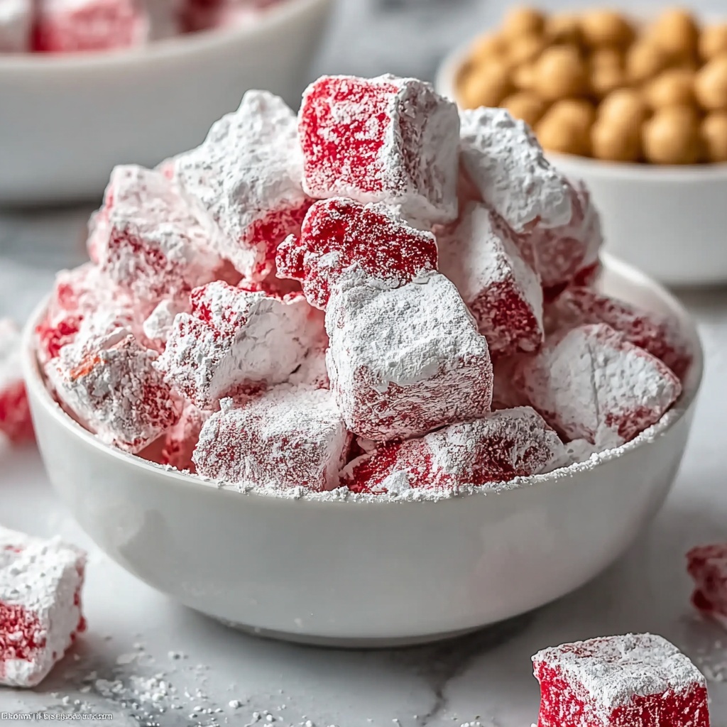 Irresistibly Creamy Cherry Cheesecake Puppy Chow Delight Recipe - Recipe Image