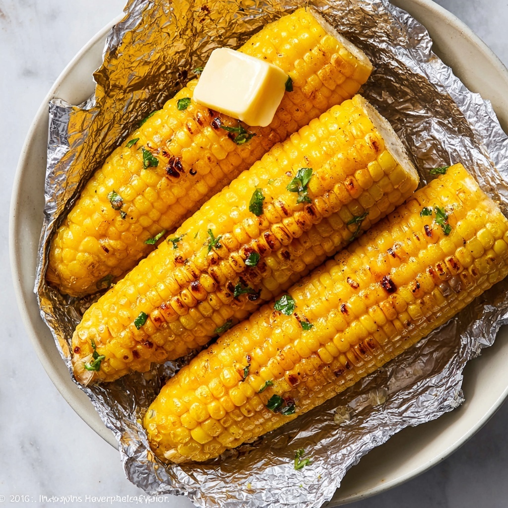 Grilled Corn on the Cob in Foil Recipe - Recipe Image
