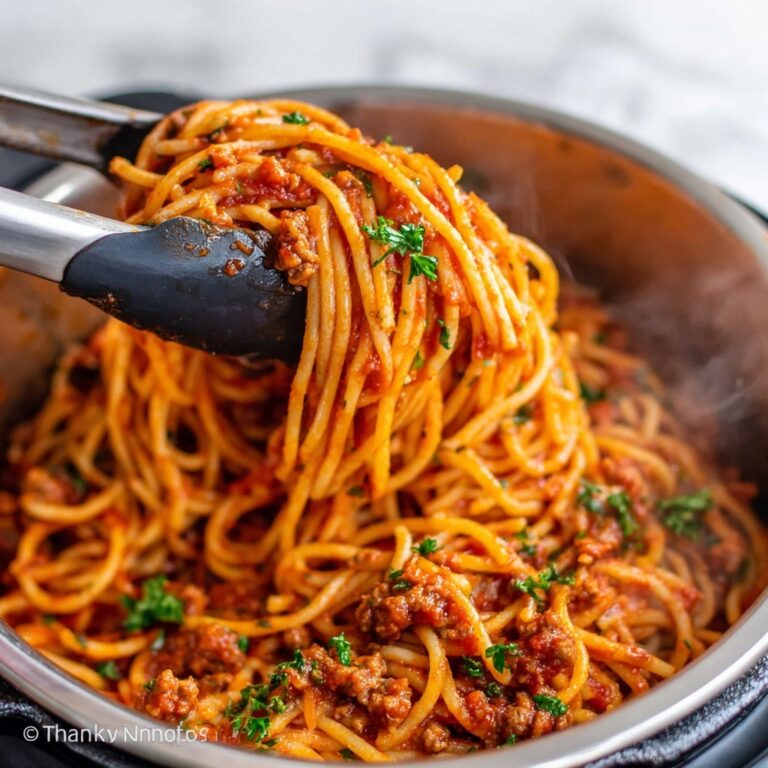 Instant Pot Spaghetti and Meat Sauce Recipe