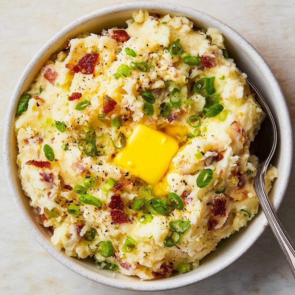 Colcannon: Creamy Mashed Potatoes with Bacon, Cabbage, and Green Onions Recipe - Recipe Image