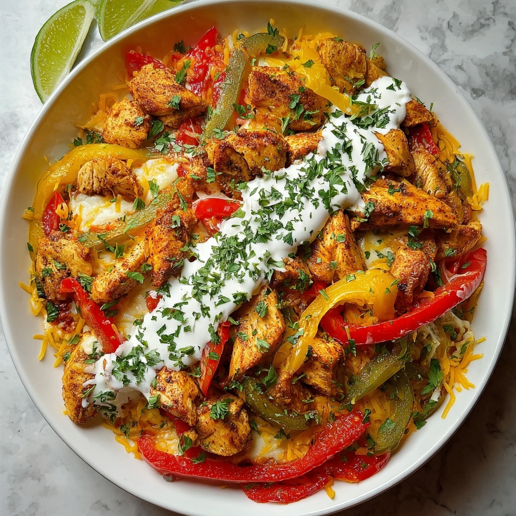 Fajita Chicken Casserole Recipe - Recipe Image