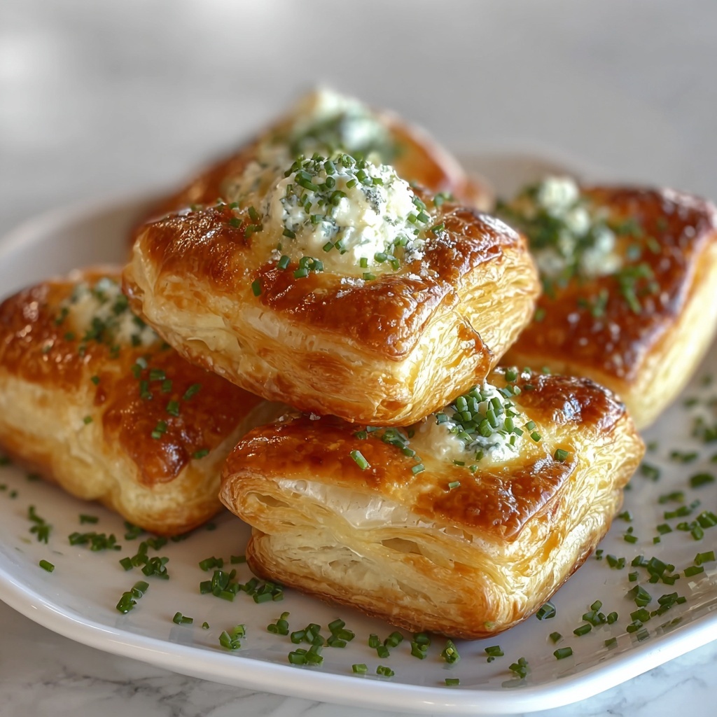 Herb & Cheese Stuffed Puff Pastry Bites Recipe - Recipe Image