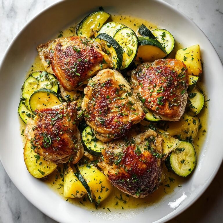 Asado Chicken with Lemon Zucchini Sauté Recipe