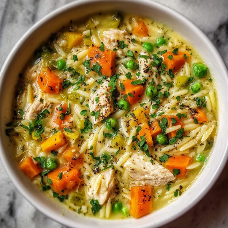 Cozy Chicken Pot Pie Orzo Recipe