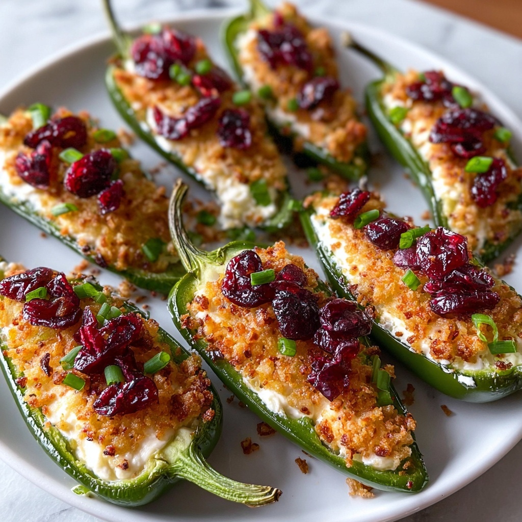 Cranberry Brie Jalapeño Poppers Recipe - Recipe Image