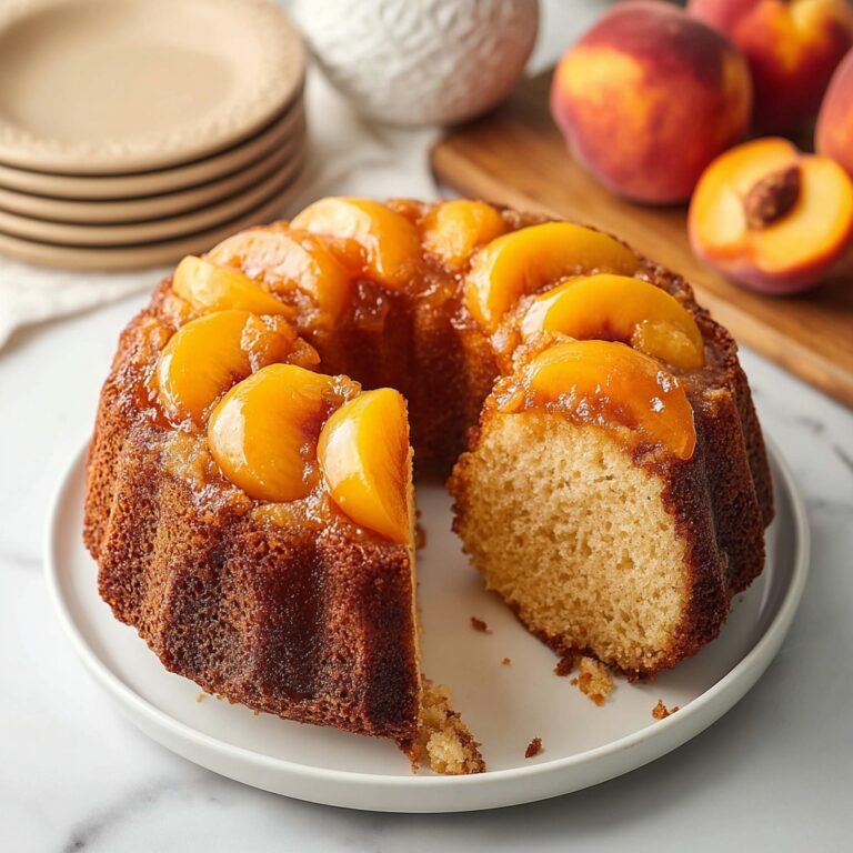 Peach Cobbler Pound Cake Recipe