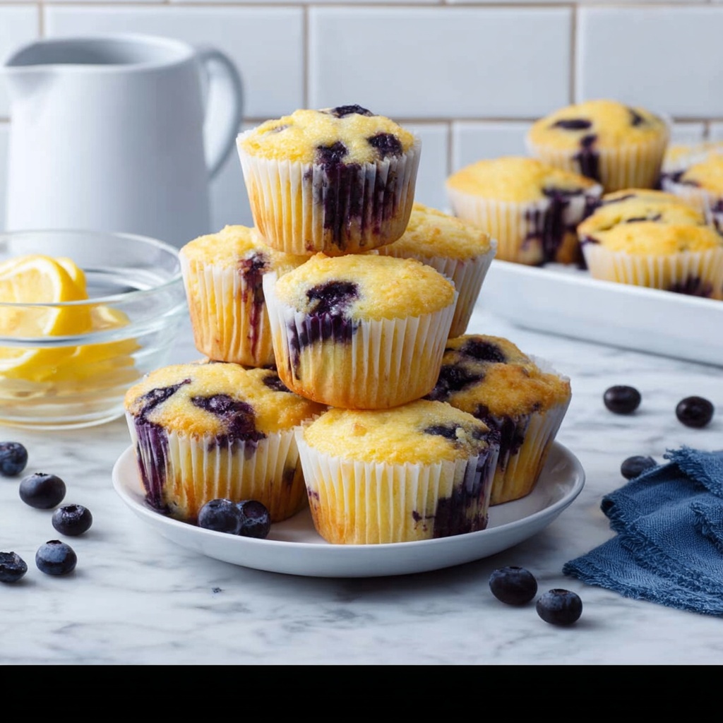 Lemon Blueberry Muffins Recipe - Recipe Image
