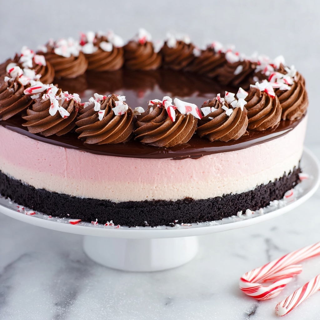 No Bake Peppermint Cheesecake Recipe - Recipe Image