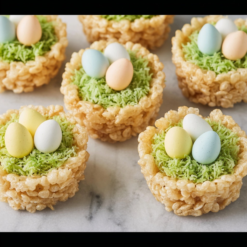 Rice Krispie Bird Nests Recipe - Recipe Image