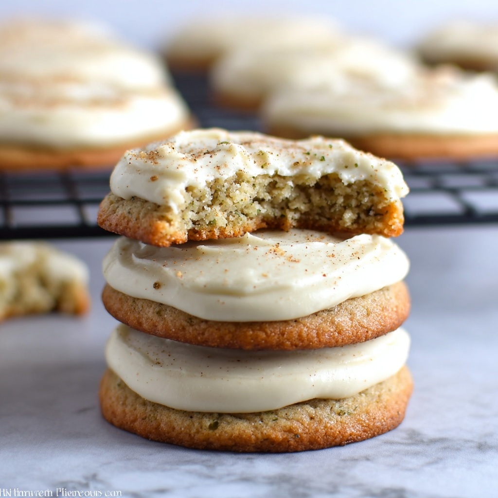 Zucchini Cookies with Cream Cheese Frosting Recipe - Recipe Image