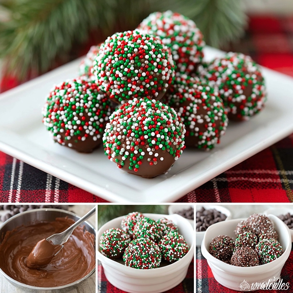 Boozy Christmas Chocolate Truffles Recipe - Recipe Image