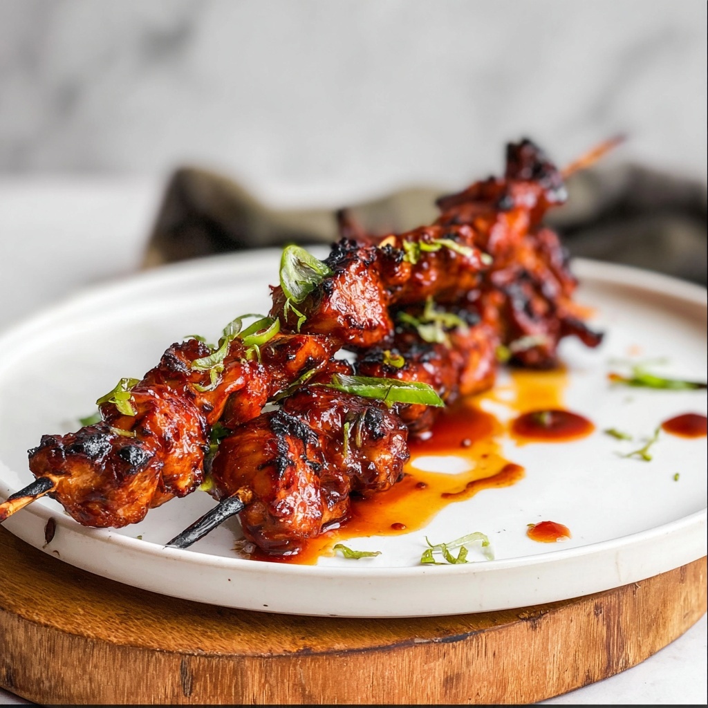 Sweet and Spicy Chicken Skewers Recipe - Recipe Image