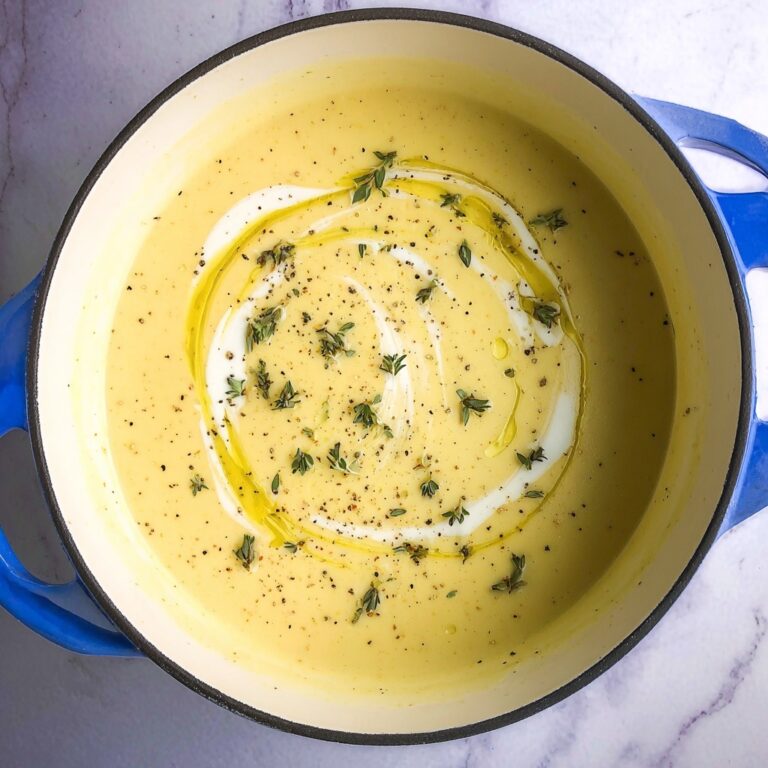 Creamy Potato Leek Soup with Fresh Herbs Recipe