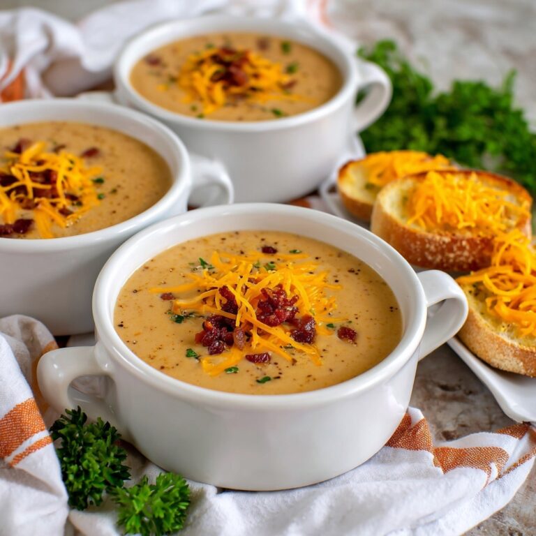 Beer Cheese Soup with Garlic Cheese Toast Recipe