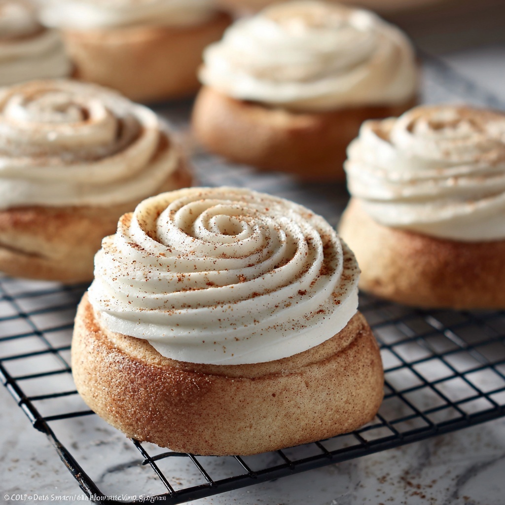 Frosted Cinnamon Roll Cookies Recipe - Recipe Image