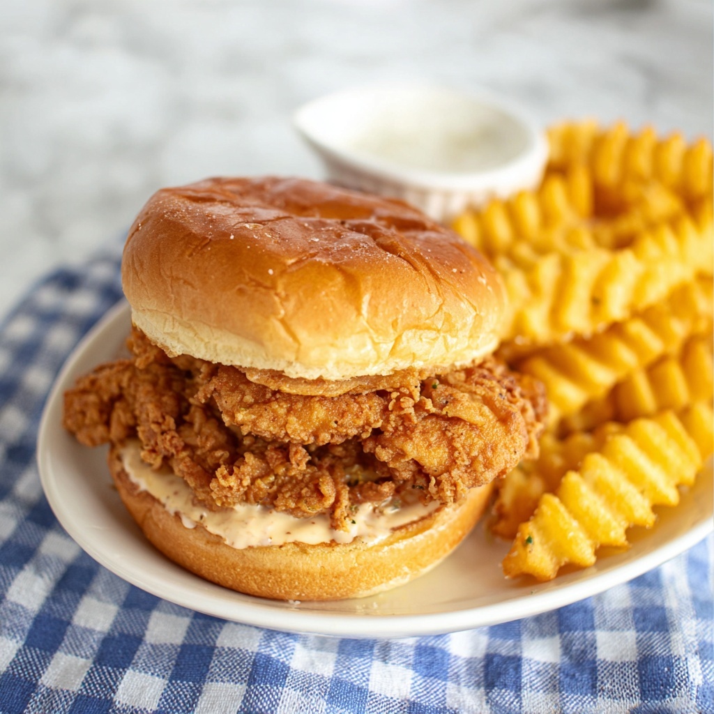 Popeyes Chicken Sandwich Recipe - Recipe Image